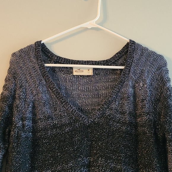 Hollister Blue Knit Sweater Size M - Picture 4 of 8